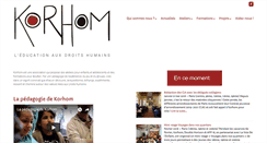 Desktop Screenshot of korhom.fr