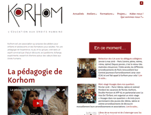 Tablet Screenshot of korhom.fr